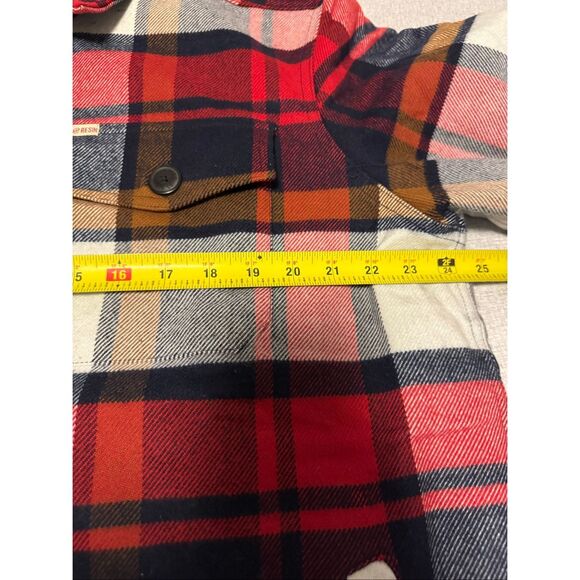 Iron & Resin Size Large Men Miles Jacket Made USA Black Red Flannel - Picture 3 of 5